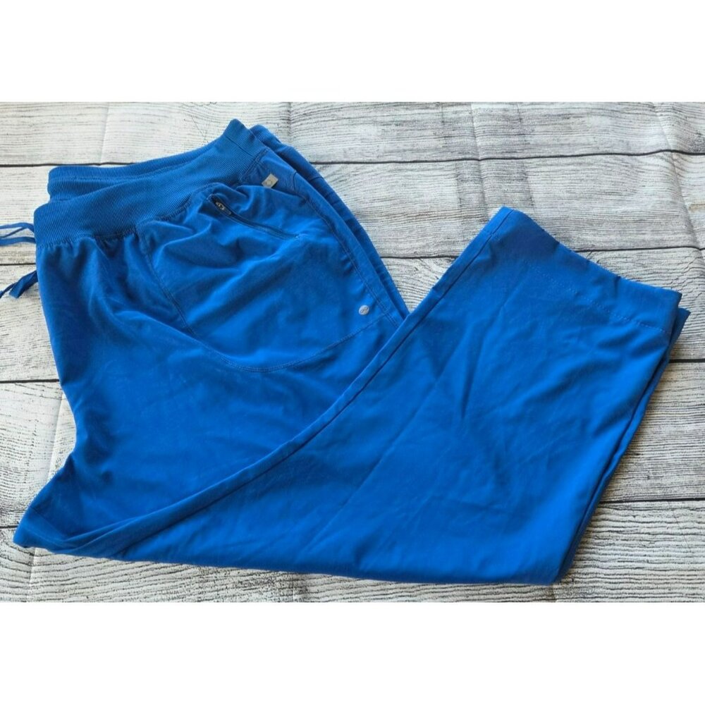 Unisex 4 XL Blue Pants/Nurse/Scrubs/Dr. Office Workwear RN93643 Polyester w/pock